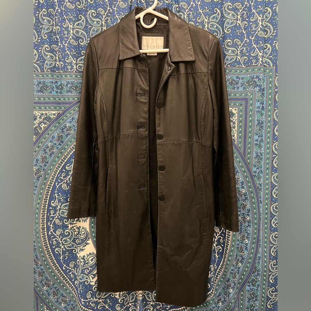 Black Leather Coat